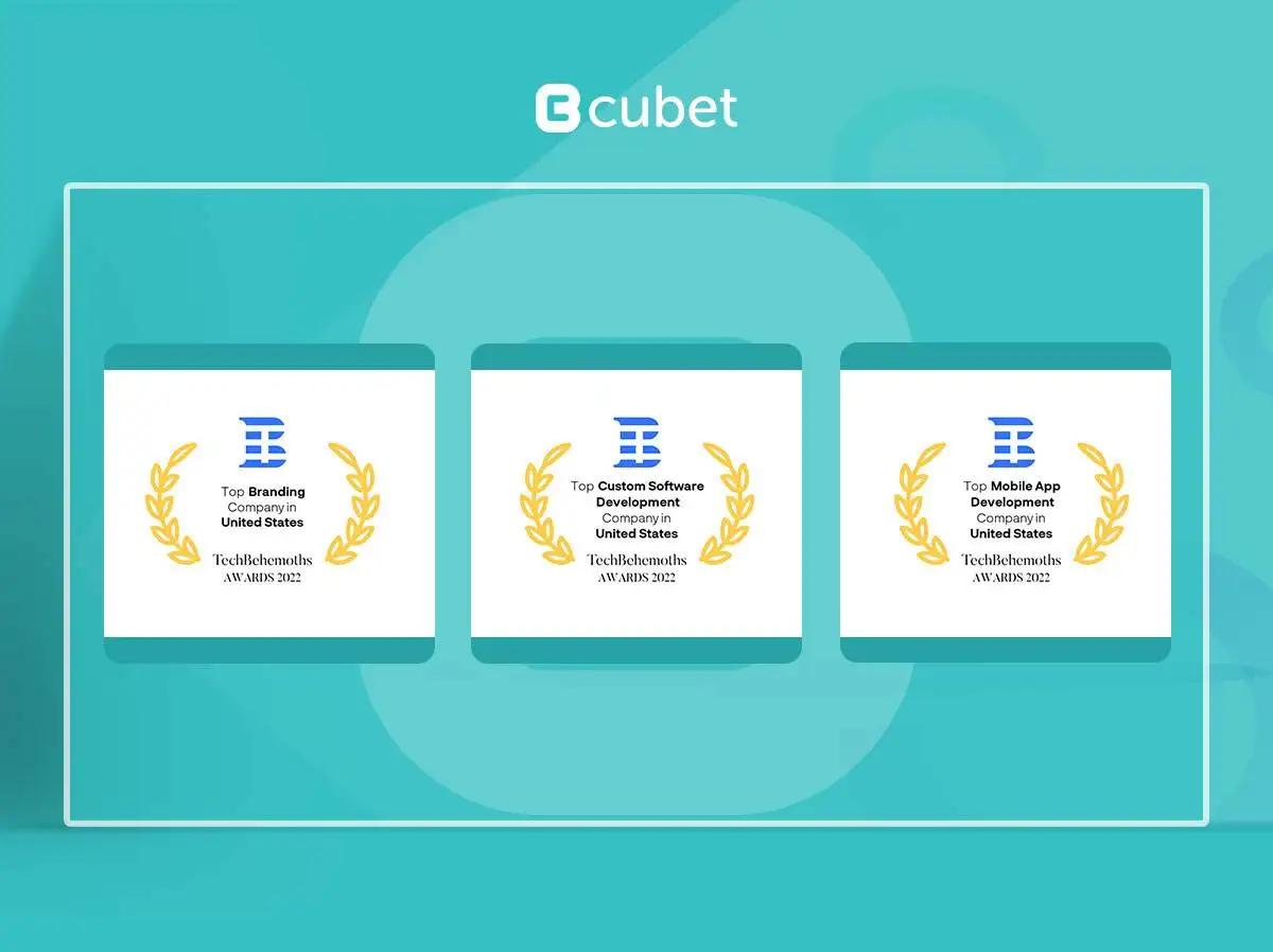 Cubet Recognised In 3 Categories at TechBehemoths Awards 2022