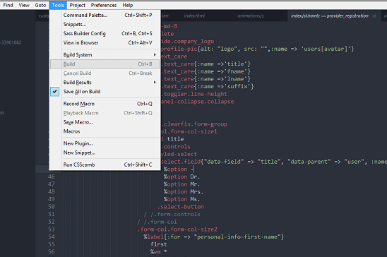 Installing SaaS Build System Step 3